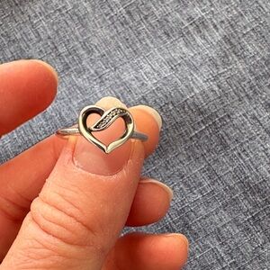 Pandora Silver Heart Ring